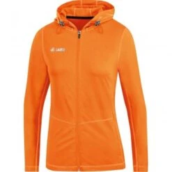 JAKO Kapuzenjacke Run 2.0 Neonorange | 34 -Jako Sport Swear 13438005 image b