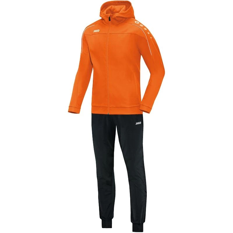 JAKO Trainingsanzug Polyester Classico Mit Kapuze Neonorange | 34 3 JAKO Trainingsanzug Polyester Classico Mit Kapuze Neonorange | 34
