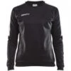 CRAFT PROGRESS RUNDHALS SWEATER W PULLOVER SWEATSHIRT DAMEN Black-white | XS -Jako Sport Swear 184362828 image