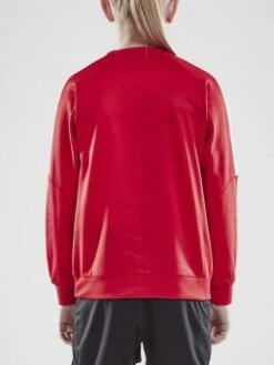 CRAFT PROGRESS RUNDHALS SWEATER JR PULLOVER SWEATSHIRT KINDER Bright Red-white | 122/128 -Jako Sport Swear 191362857 image b