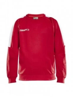 CRAFT PROGRESS RUNDHALS SWEATER JR PULLOVER SWEATSHIRT KINDER Bright Red-white | 122/128