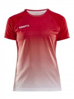 CRAFT PRO CONTROL FADE JERSEY W TRIKOT DAMEN Bright Red-white | XS