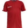 CRAFT PROGRESS PRACTISE TEE JR TRAININGSSHIRT KINDER Bright Red-white | 122/128 -Jako Sport Swear 204356570 image