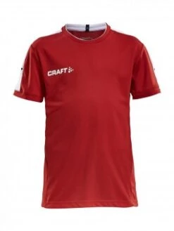 CRAFT PROGRESS PRACTISE TEE JR TRAININGSSHIRT KINDER Bright Red-white | 122/128