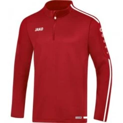 JAKO Ziptop Striker 2.0 Pullover Zip Sweater Chili Rot-weiß | 128