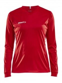 CRAFT SQUAD JERSEY SOLID LS W TRIKOT LANGARM DAMEN Bright Red | XS