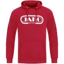 JAKO Kapuzensweat Retro Kapuzenpullover Rot | S