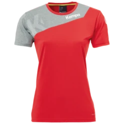 KEMPA CORE 2.0 TRIKOT WOMEN INDOORSHIRT DAMEN Rot-dark Grau Melange | XS