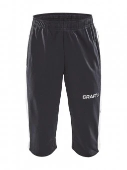 CRAFT PROGRESS 3/4 PANTS JR TRAININGSHOSE KINDER Black-white | 122/128 3 CRAFT PROGRESS 3/4 PANTS JR TRAININGSHOSE KINDER Black-white | 122/128