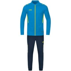JAKO Trainingsanzug Polyester Challenge JAKO Blau-neongelb | 34