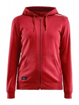 CRAFT Community FZ Hoodie W Damen Kapuzenpullover Bright Red | XS 4 CRAFT Community FZ Hoodie W Damen Kapuzenpullover Bright Red | XS – Bild 2