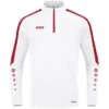 JAKO Ziptop Power Pullover Zip Sweater Weiß-rot | 128 -Jako Sport Swear 274536399 image