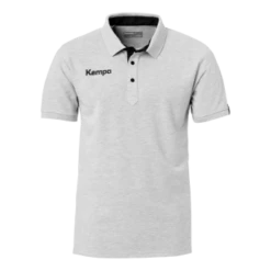 KEMPA PRIME POLO SHIRT POLOSHIRT Grau Melange-schwarz | 140