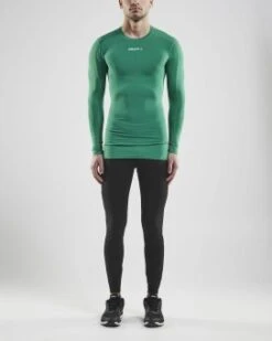 CRAFT PRO CONTROL COMPRESSION LONG SLEEVE UNISEX KOMPRESSIONSSHIRT LANG Team Green | XS -Jako Sport Swear 29360677 image c