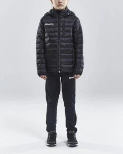 CRAFT ISOLATE JACKET JR WINTERJACKE DAUNENJACKE KINDER Schwarz | 122/128 -Jako Sport Swear 304357028 image c