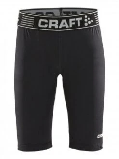 CRAFT PRO CONTROL COMPRESSION SHORT TIGHTS JR KOMPRESSIONSTIGHT KURZ KINDER Schwarz | 122/128