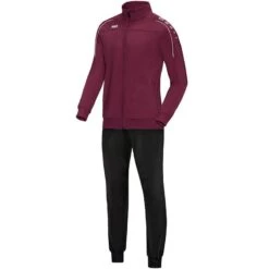 JAKO Trainingsanzug Polyester Classico Maroon | 116