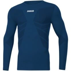 JAKO Longsleeve Comfort Recycelt Funktionsshirt Langarm Navy | 3XS