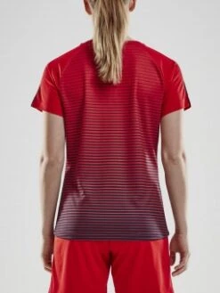 CRAFT PRO CONTROL STRIPE JERSEY W TRIKOT DAMEN Bright Red-navy | XS -Jako Sport Swear 481357923 image b