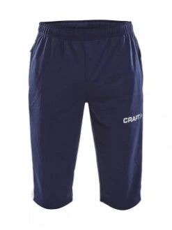 CRAFT PROGRESS 3/4 PANTS M TRAININGSHOSE HERREN Black-white | XS