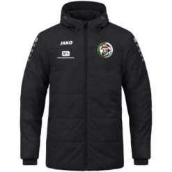 JAKO FSV Babelsberg 74 Coachjacke Team Mit Kapuze Winterjacke Schwarz | 128