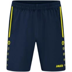 JAKO Short Allround Trainingsshorts Marine-neongelb | 34