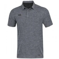JAKO Polo Premium Basics Poloshirt Grau Meliert | 34