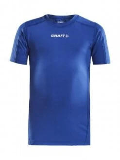 CRAFT PRO CONTROL COMPRESSION TEE JR KOMPRESSIONSSHIRT KINDER Cobalt | 122/128