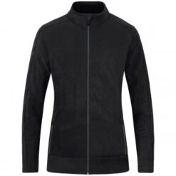 JAKO Damen Fleecejacke Schwarz-anthrazit | 34