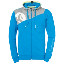 KEMPA CORE 2.0 KAPUZENJACKE Kempablau-dark Grau Melange | 116