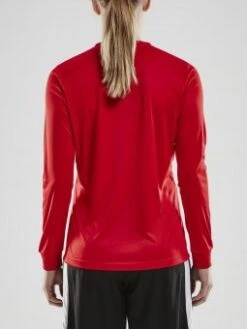 CRAFT SQUAD JERSEY SOLID LS W TRIKOT LANGARM DAMEN Bright Red | XS -Jako Sport Swear 712361260 image b