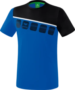 ERIMA 5-C T-SHIRT HERREN NEW ROYAL-SCHWARZ-WEISS | S