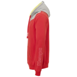 KEMPA CORE 2.0 HOODY KAPUZENPULLOVER Rot-dark Grau Melange | 116 -Jako Sport Swear 785413186 image b
