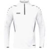 JAKO Ziptop Challenge Pullover Zip Sweater Weiß-anthra Light | 128