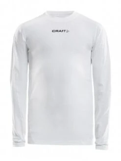 CRAFT PRO CONTROL COMPRESSION LONG SLEEVE JR KOMPRESSIONSSHIRT LANG KINDER White | 122/128