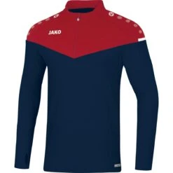 JAKO Ziptop Champ 2.0 Pullover Zip Sweater Marine-chili Rot | 128