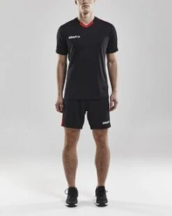 CRAFT PROGRESS SHORT CONTRAST MIT INNENHOSE TRIKOTSHORTS HERREN Black-bright Red | XS -Jako Sport Swear 81357300 image c