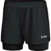 JAKO 2-in-1 Short Laufshort Schwarz | 34 -Jako Sport Swear 81428231 image