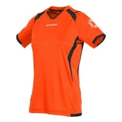 Stanno Olympico Trikot Damen Kurzarm Orange-schwarz | S