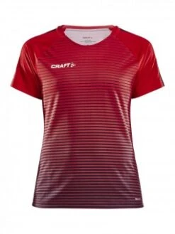 CRAFT PRO CONTROL STRIPE JERSEY W TRIKOT DAMEN Bright Red-navy | XS