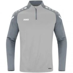 JAKO Ziptop Performance Pullover Zip Sweater Soft Grey-steingrau | 128